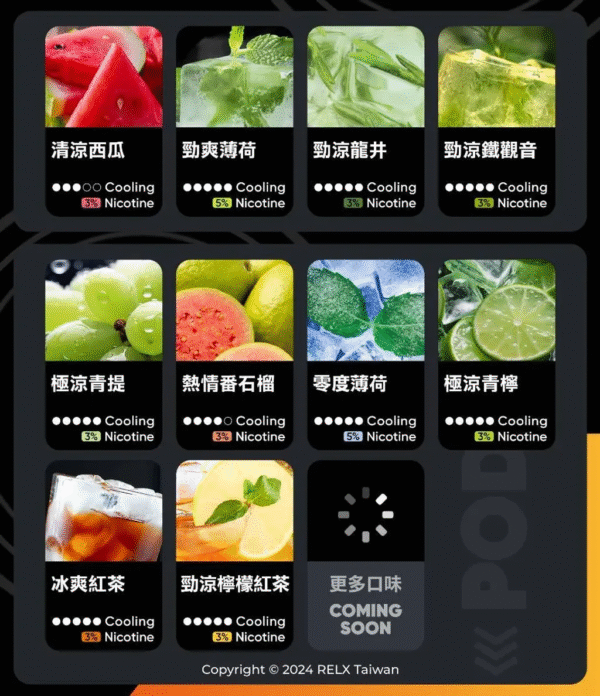 RELX悅刻六代煙彈3顆入 / 不通用一代 / 就是這5%薄荷完整了我靈魂/